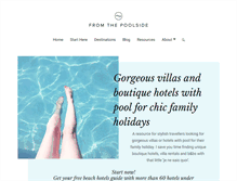 Tablet Screenshot of fromthepoolside.com